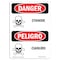 Signmission Safety Sign, OSHA Danger, 7" Height, Cianuro, Bilingual Spanish OS-DS-D-57-VS-2004 - alternate 1